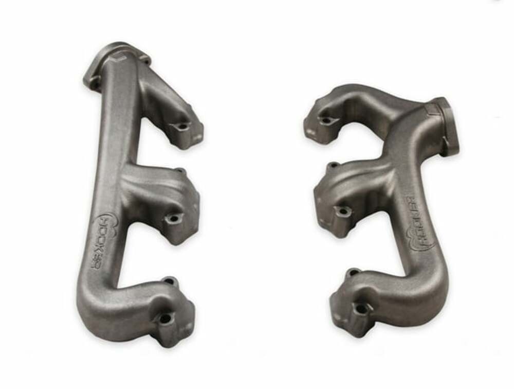 Hooker Fits Small Block Chevy, 2.5" Collector-Natural Finish, Exhaust Manifold 8525HKR