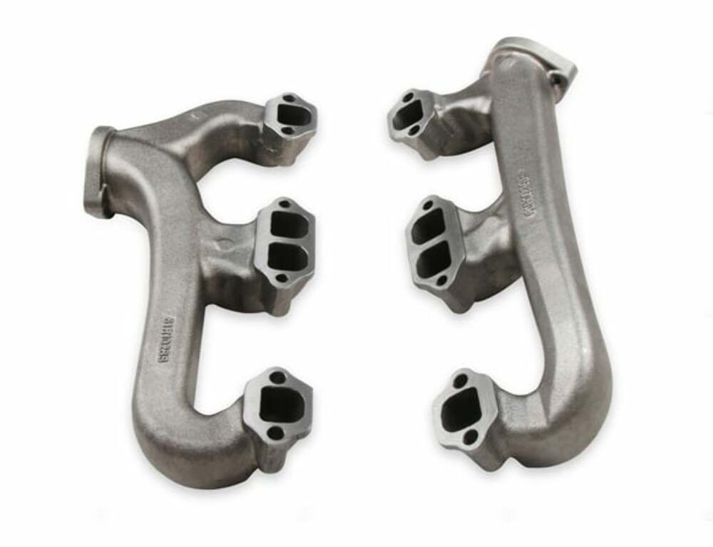 Hooker Fits Small Block Chevy, Raised D-Port, 2.5", Natural, Exhaust Manifolds 8527HKR