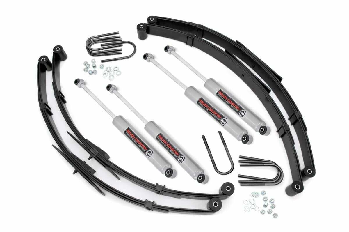 Fits Toyota Land Cruiser FJ40 4WD (1964-1980) 4 Inch Lift Kit; 73530