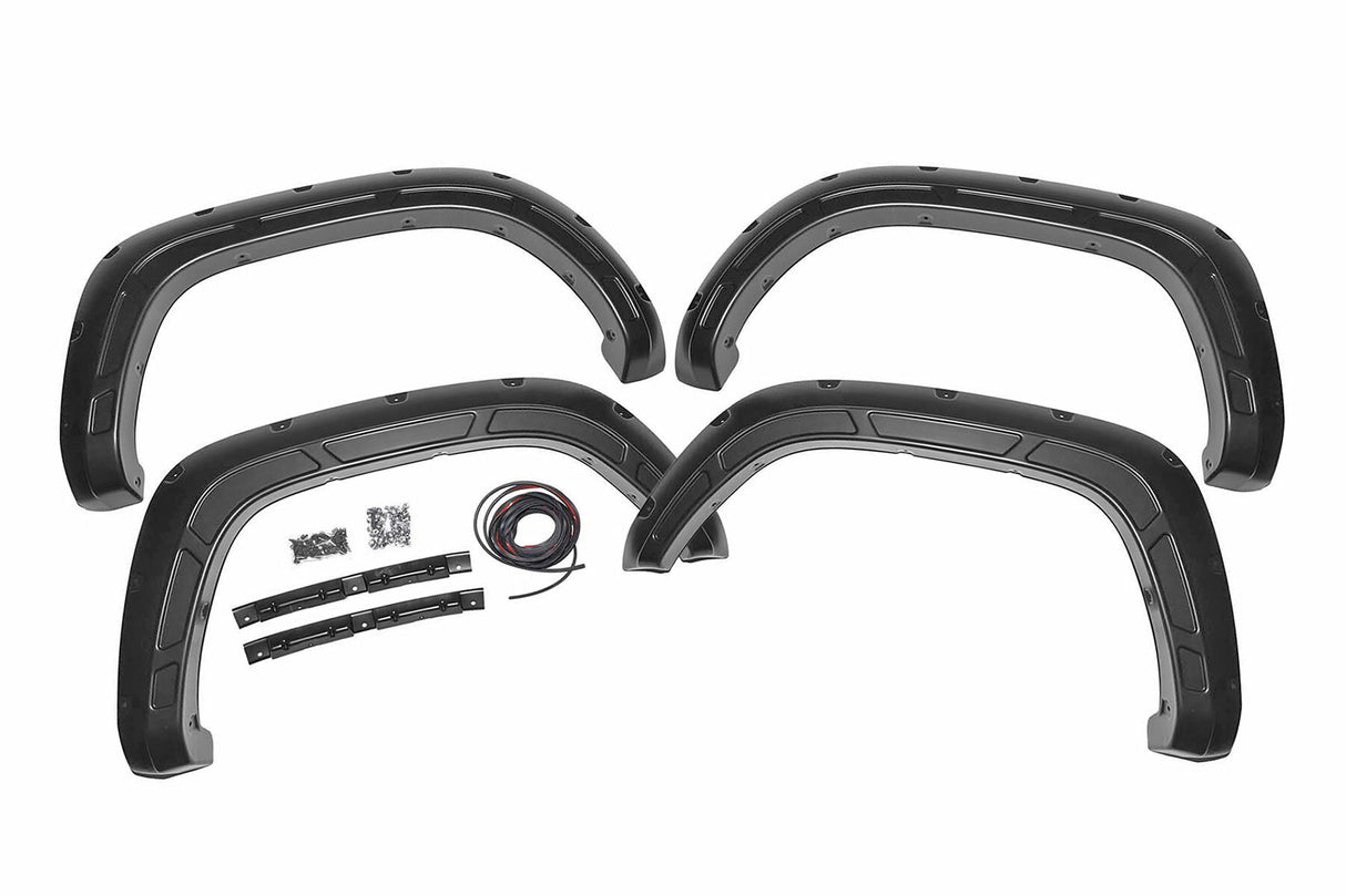 Fits Toyota Tacoma (16-23) Fender Flares; Defender; 1H5 Cement; A-T11621-1H5