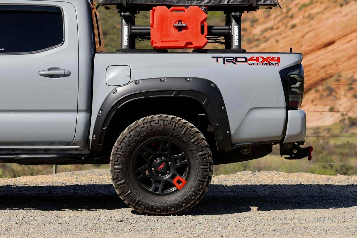 Fits Toyota Tacoma (16-23) Fender Flares; Defender; 1H5 Cement; A-T11621-1H5