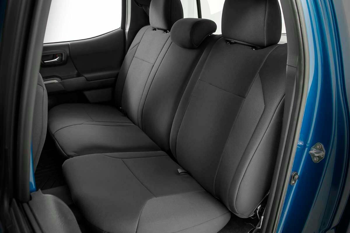 Fits Toyota Tacoma 2WD/4WD (2016-2023) Seat Covers; FR & RR; Double Cab; 91031