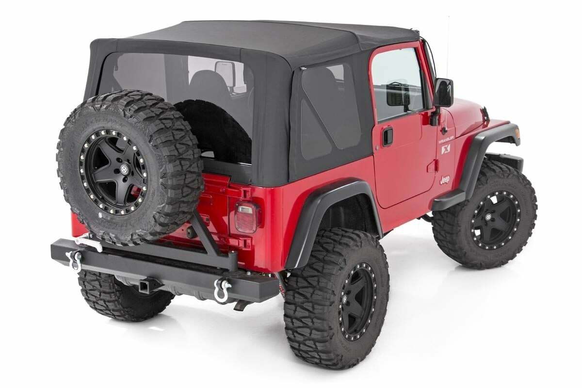 Fits Wrangler TJ 4WD(97-06) Soft Top Replacement Black Half Doors RC85350.35