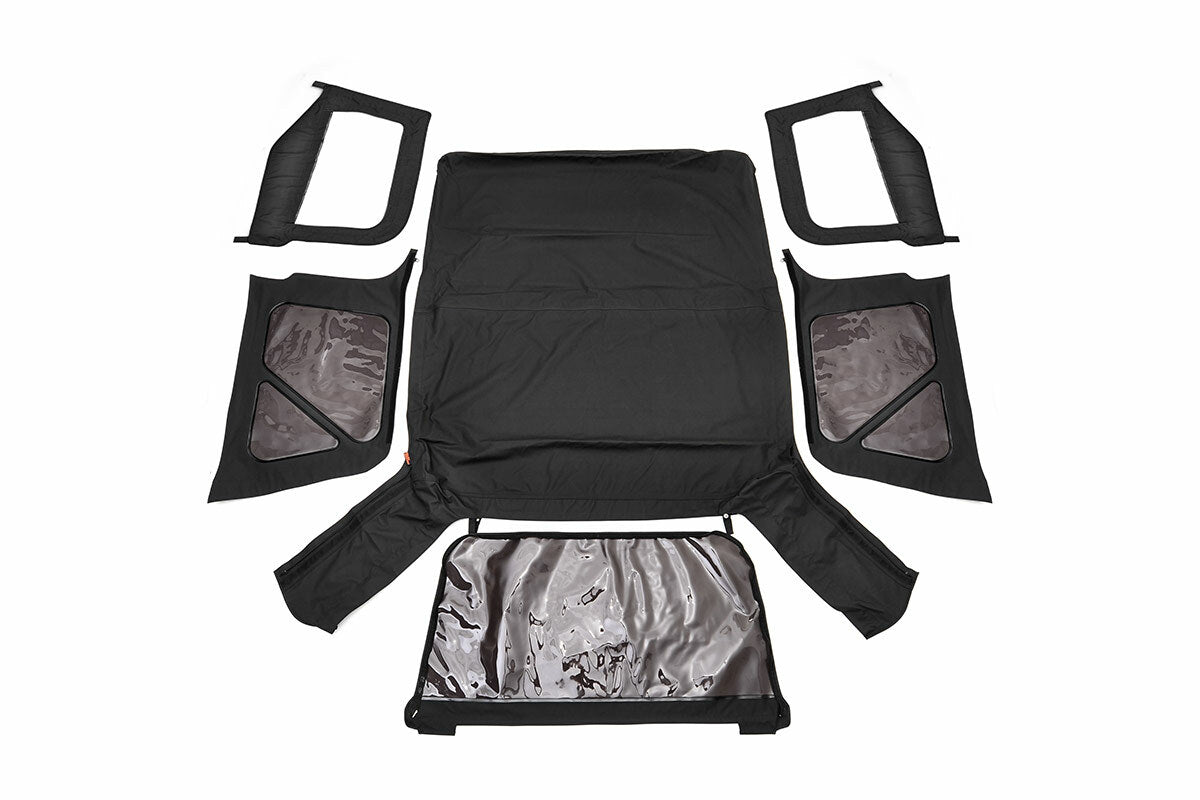 Fits Wrangler TJ 4WD(97-06) Soft Top Replacement Black Half Doors RC85350.35