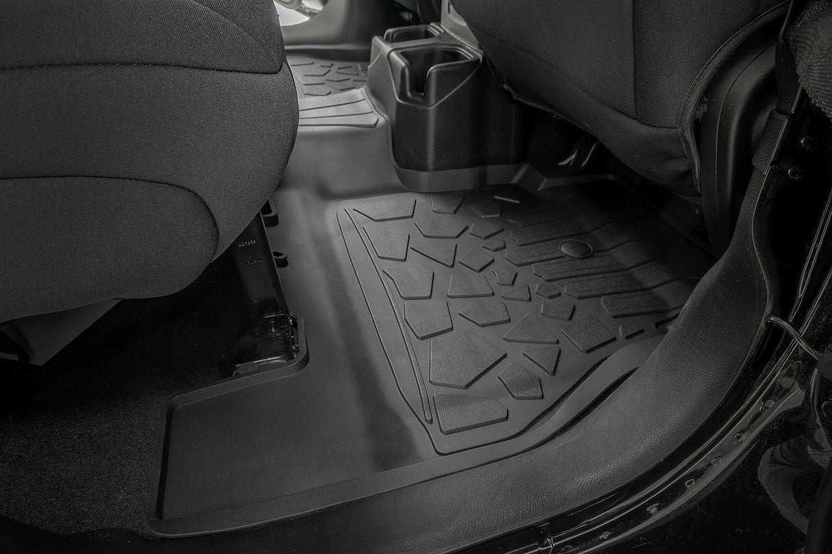 Floor mats for 2018-2024 Wrangler by Rough Country