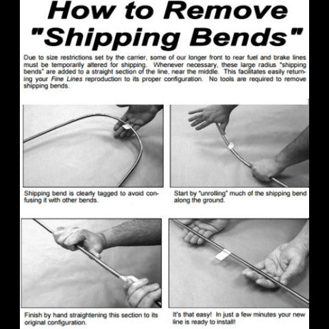 86-89 Chevrolet Camaro Front Brake Line Kit 6 Cyl Steel FKT8601OM