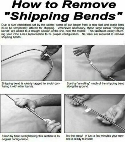 89-92 Chevrolet Camaro Front Brake Line Kit 6 Cyl Steel FKT8901OM