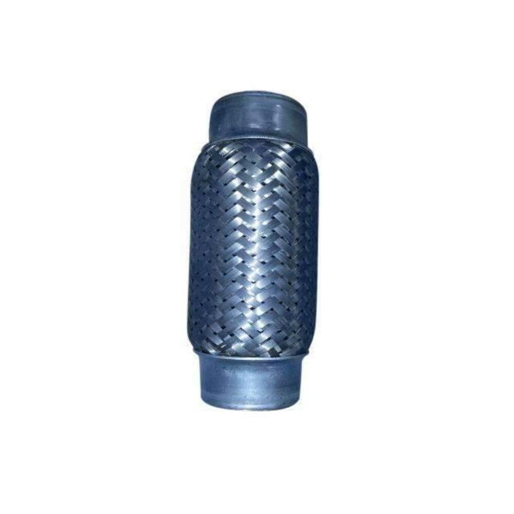Exhaust flex pipe 1 3/4 x 6 Stainless Steel & Double Braided Rol 1 3/4 inch inlet/outlet clamp or weld