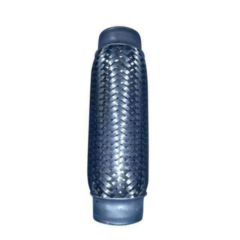 Exhaust flex pipe 1 3/4 x 8 Flex Pipes, Blank Inter-braided Ends Rol 1 3/4 inch inlet/outlet stainless steel mesh clamp or weld