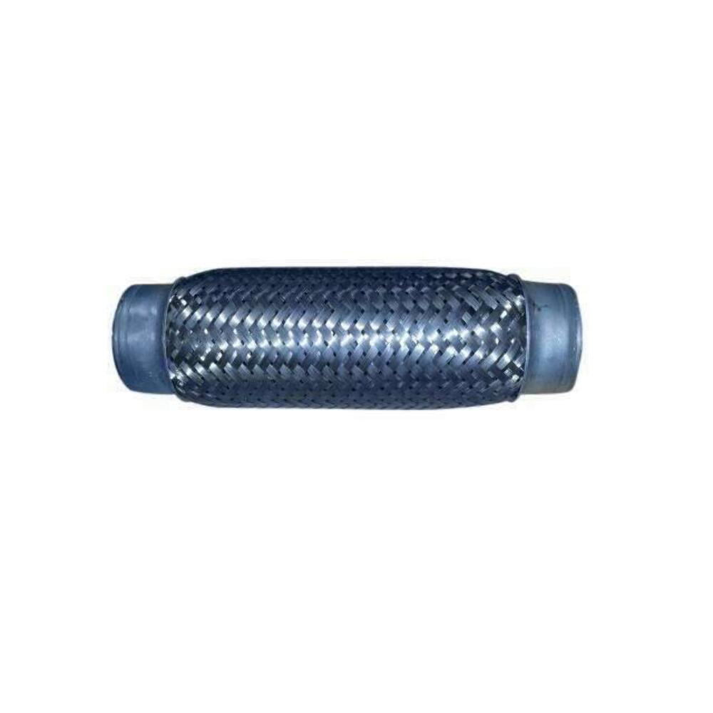 Exhaust flex pipe 1 3/4 x 8 Flex Pipes, Blank Inter-braided Ends Rol 1 3/4 inch inlet/outlet stainless steel mesh clamp or weld