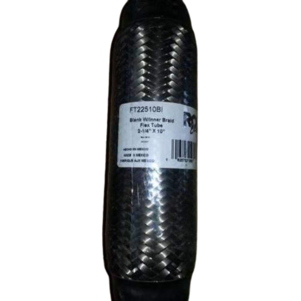 Exhaust flex pipe 2 1/4 x 10 Flex Pipes Blank Interbraided Ends Rol 2 1/4 inch inlet/outlet stainless steel mesh
