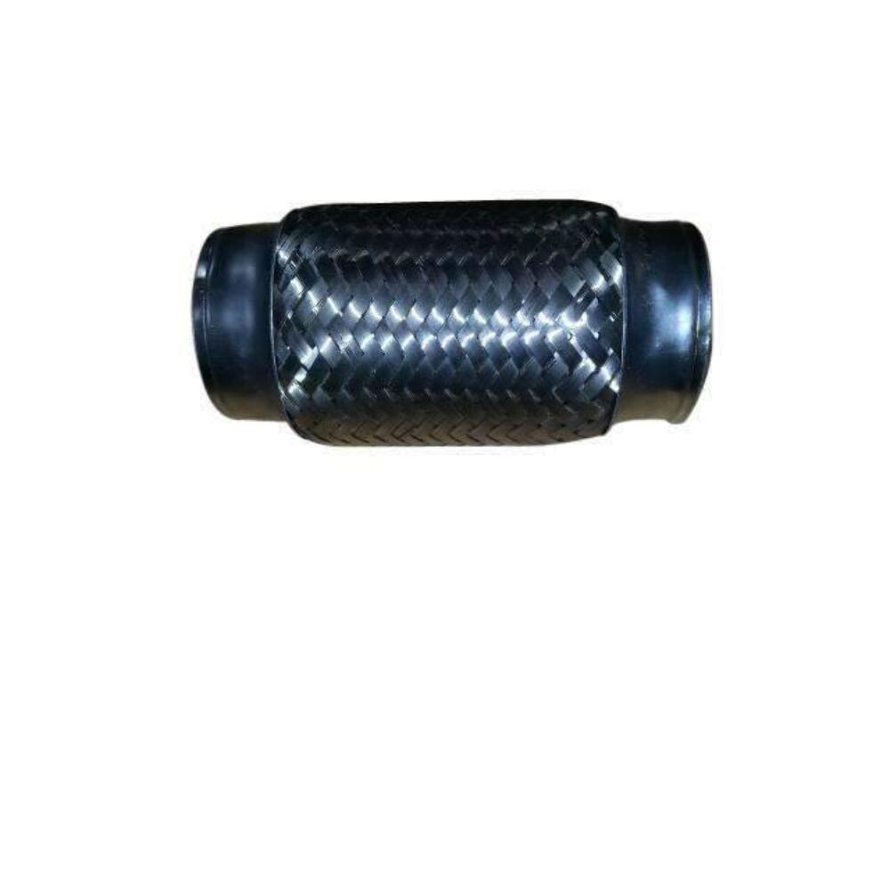 Exhaust flex pipe 2 1/4 x 6 Flex Pipes, Blank Interbraided Ends. Rol 2 1/4 inch inlet/outlet stainless steel mesh