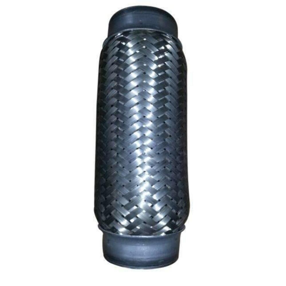 Exhaust flex pipe 2 1/4 x 8 Flex Pipes, Blank Inter-braided Ends. Rol 2 1/4 inch inlet/outlet stainless steel mesh