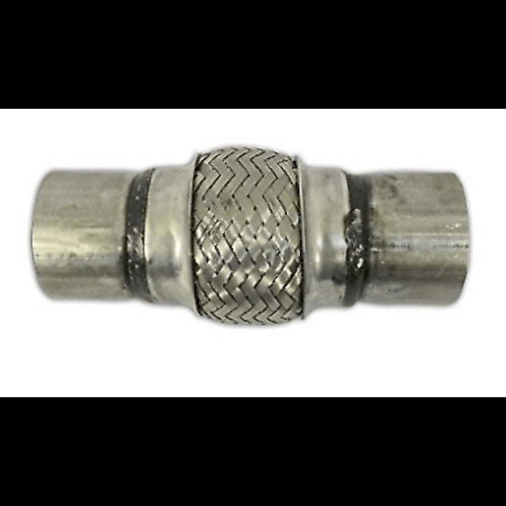 Exhaust flex pipe 2.5 x 4 w Ends Stainless Steel Double Braided Rol 2 1/2 inch inlet/outlet 8 inch body length clamp or weld
