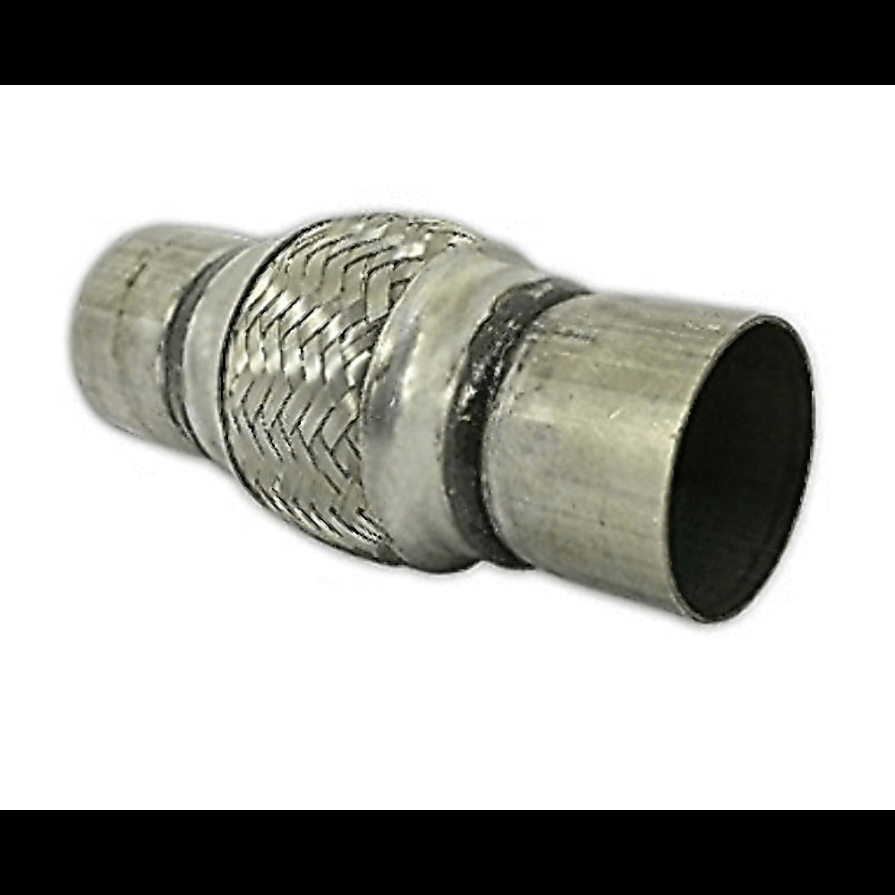 Exhaust flex pipe 2.5 x 4 w Ends Stainless Steel Double Braided Rol 2 1/2 inch inlet/outlet 8 inch body length clamp or weld