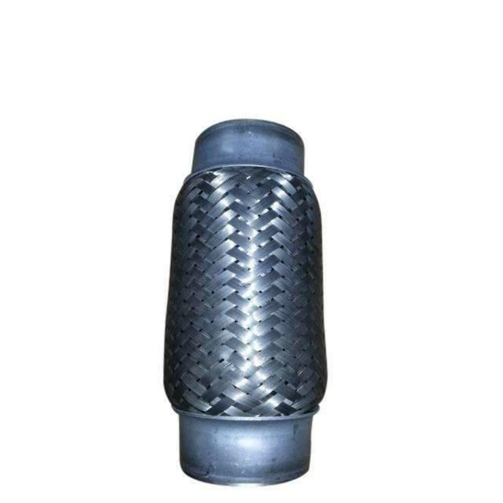 Exhaust flex pipe 2 x 6 Flex Pipes Blank Inter-braided Ends Rol 2 inch inlet/outlet stainless steel mesh