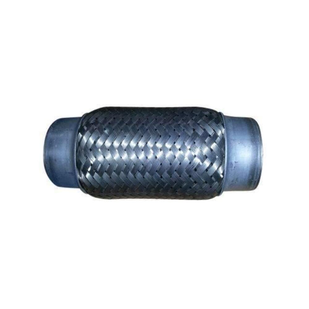 Exhaust flex pipe 2 x 6 Flex Pipes Blank Inter-braided Ends Rol 2 inch inlet/outlet stainless steel mesh
