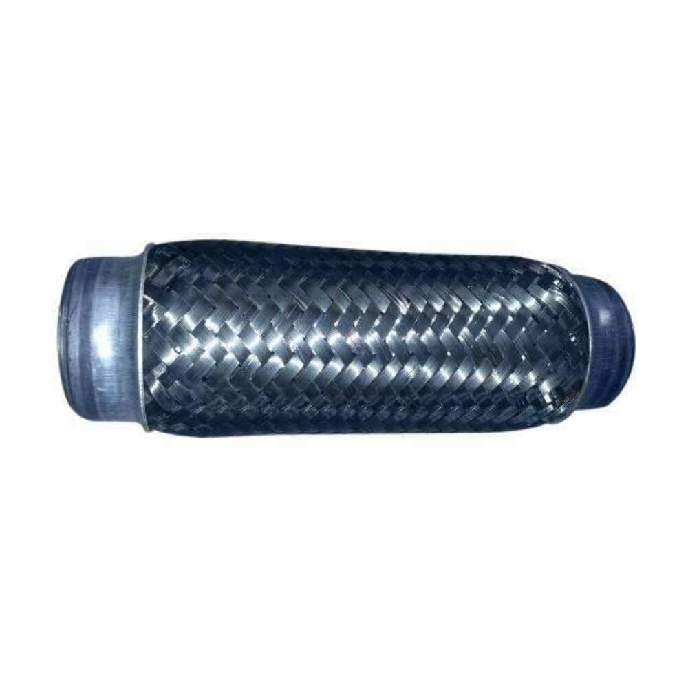 Exhaust flex pipe 2 x 8 Flex Pipes Blank Inter-braided Ends Rol 2 inch inlet/outlet stainless steel mesh