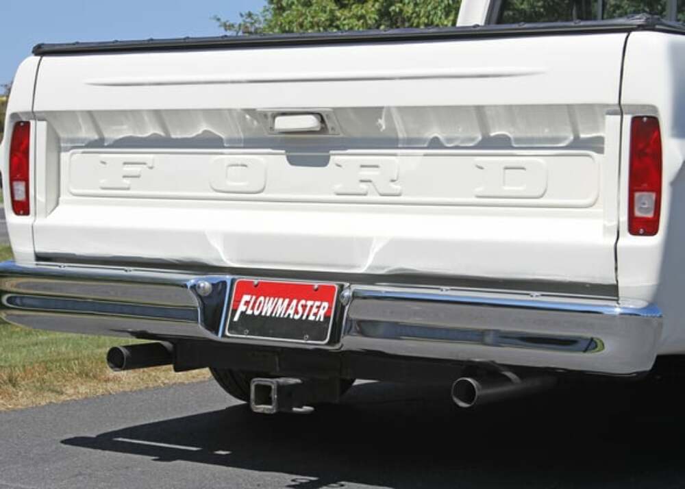 t Flowmaster American Thunder Crossmember-Back Exhaust System for 67-72 Ford F100/F250 V8 - 817938 Flowmaster