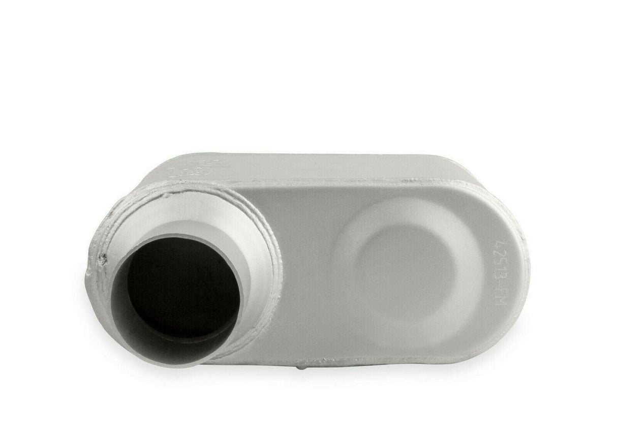1-Chamber Muffler 42513-FM 2.50 Offset Inlet / 2.50 Offset Outlet performance muffler