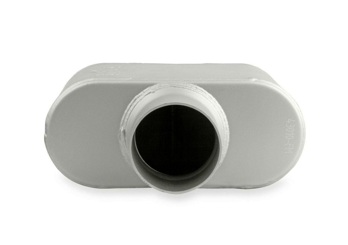 1-Chamber Muffler 43010-FM 3.00 Center Inlet / 3.00 Center Outlet performance muffler stainless steel