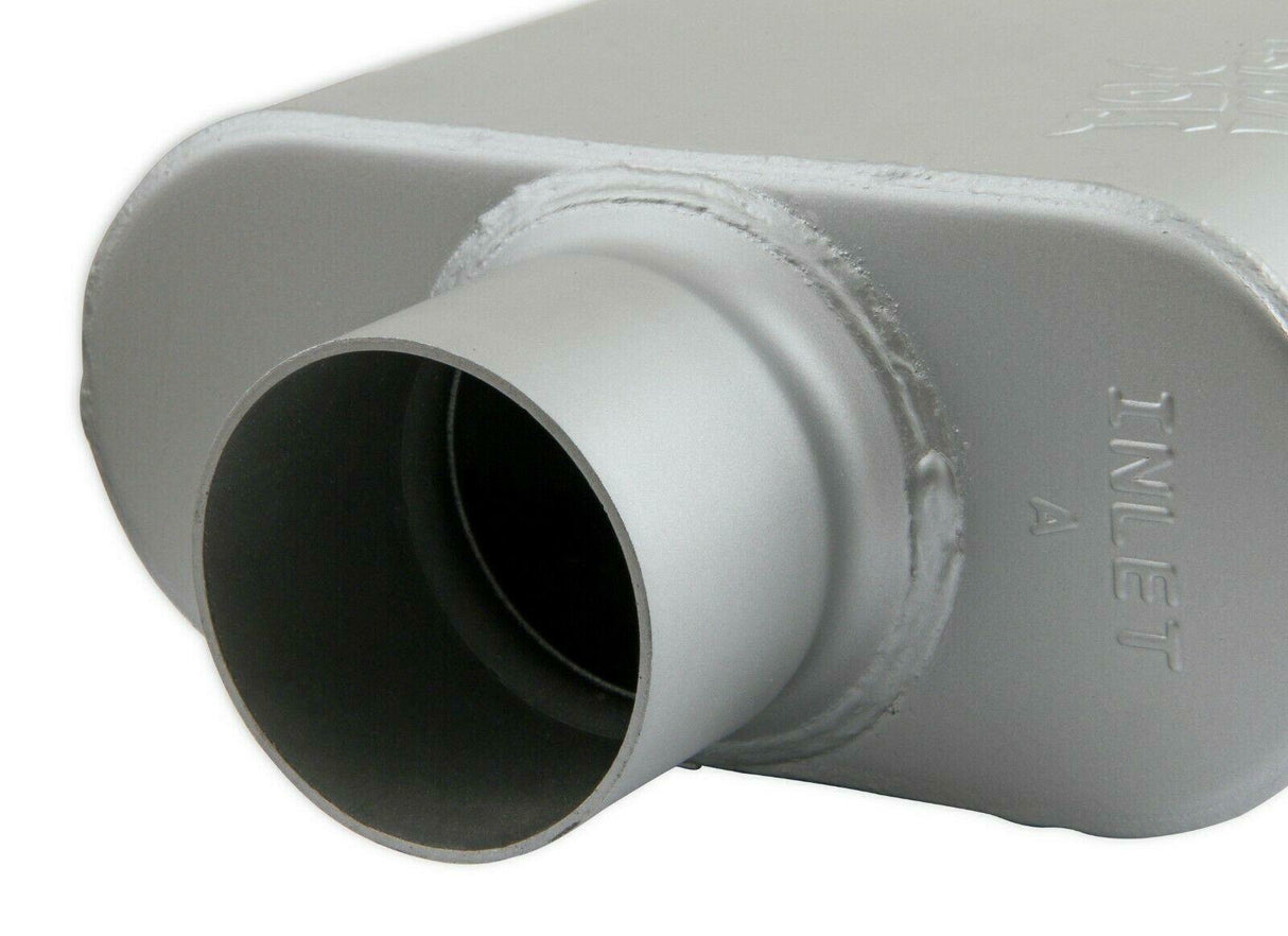 1-Chamber Muffler 43010-FM 3.00 Center Inlet / 3.00 Center Outlet performance muffler