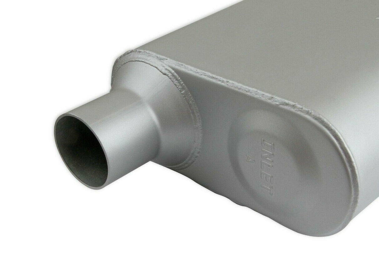 2-Chamber Muffler 42443-FM 2.25 Offset Inlet/2.25 Offset Outlet performance muffler