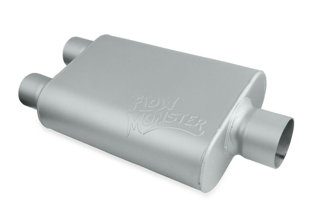 2-Chamber Muffler 425403-FM 2.50 Dual Inlet / 3.00 Center performance muffler stainless steel