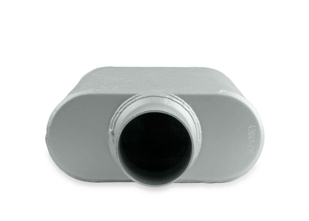 2-Chamber Muffler 43041-FM 3.00 OFFSET IN / 3.00 CENTER OUT performance muffler
