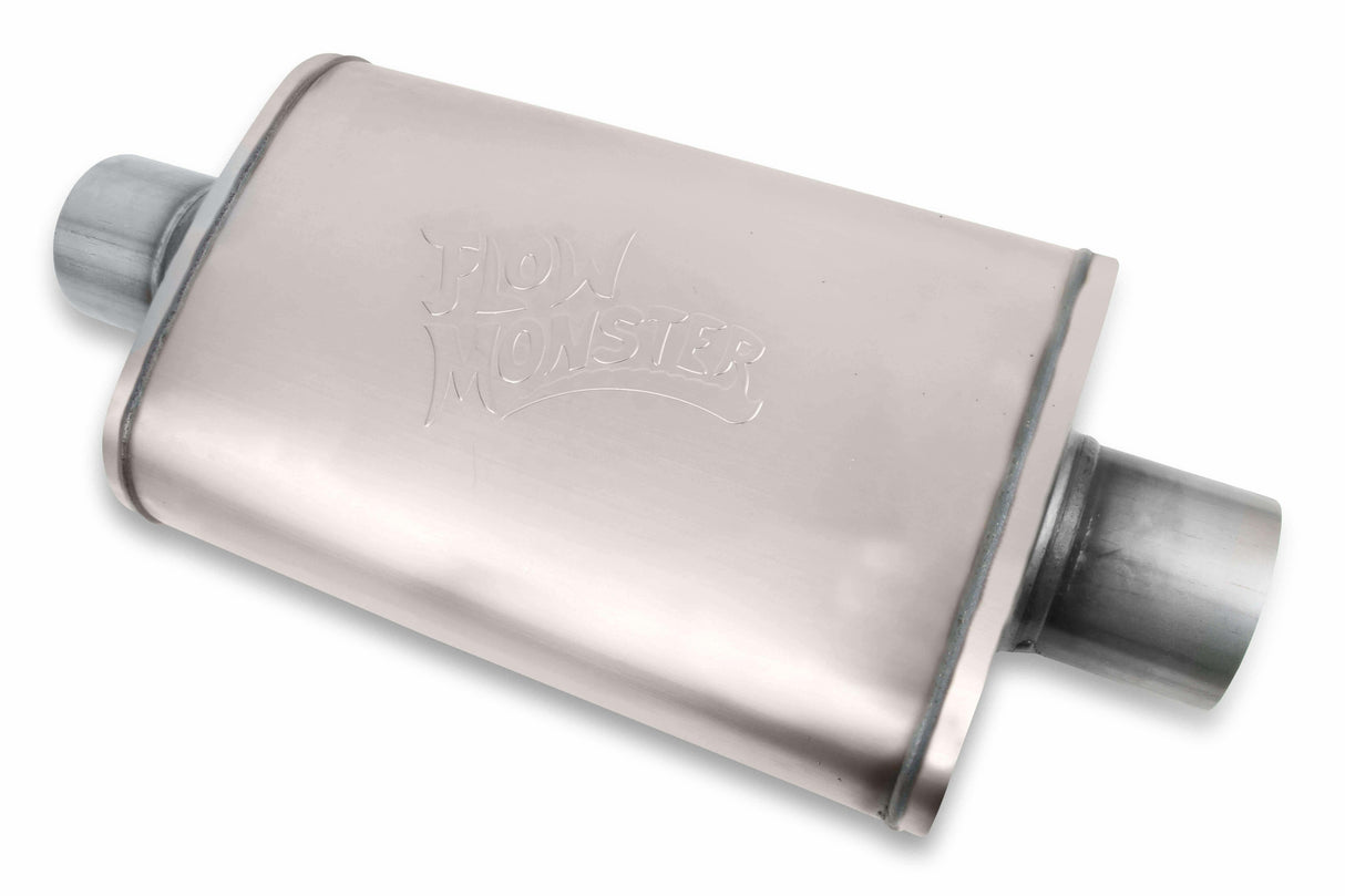 t Flowmonster Performance Muffler 3 inch inlet & 3 inch outlet 11219-FM 409 Stain Flowmonster
