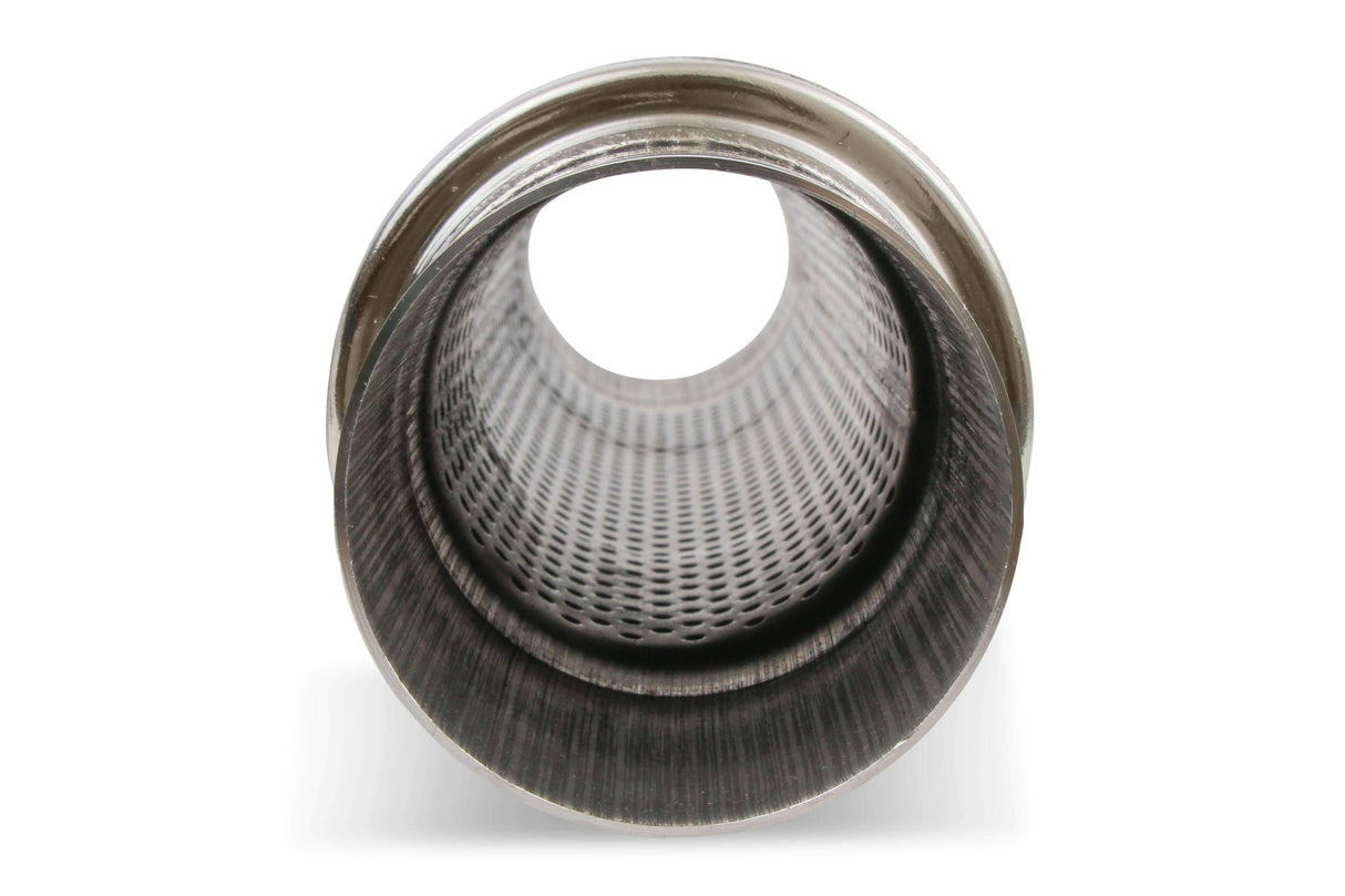 Round Performance Muffler 2.5 Inlet/ 2.5 Outlet 14416-FM Polished St 14419