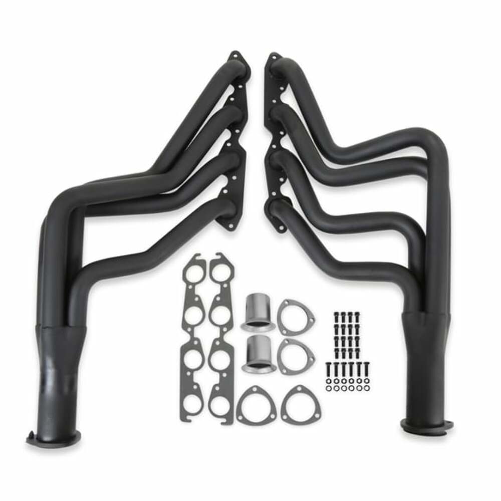 Long Tube Header - Black Paint - 11130FLT performance headers Camaro