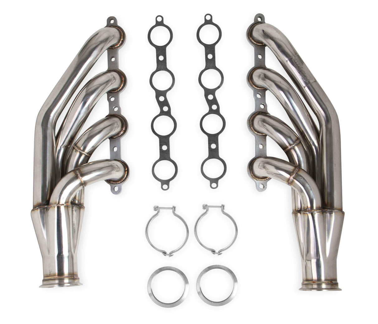 LS Turbo Headers-Polished - 11539FLT performance headers black stainless steel aluminum