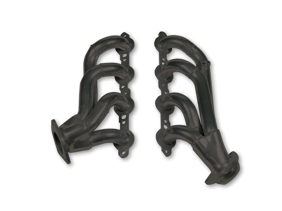 Shorty Headers - Black Painted - 91835FLT performance headers Silverado