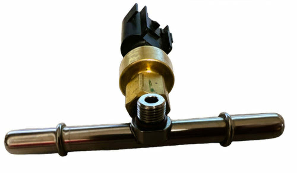 Fuel Line for For 3/8 QD to 3/8 QD with Fuel Pressure Sensor Port Fitting; Stainless stainless steel