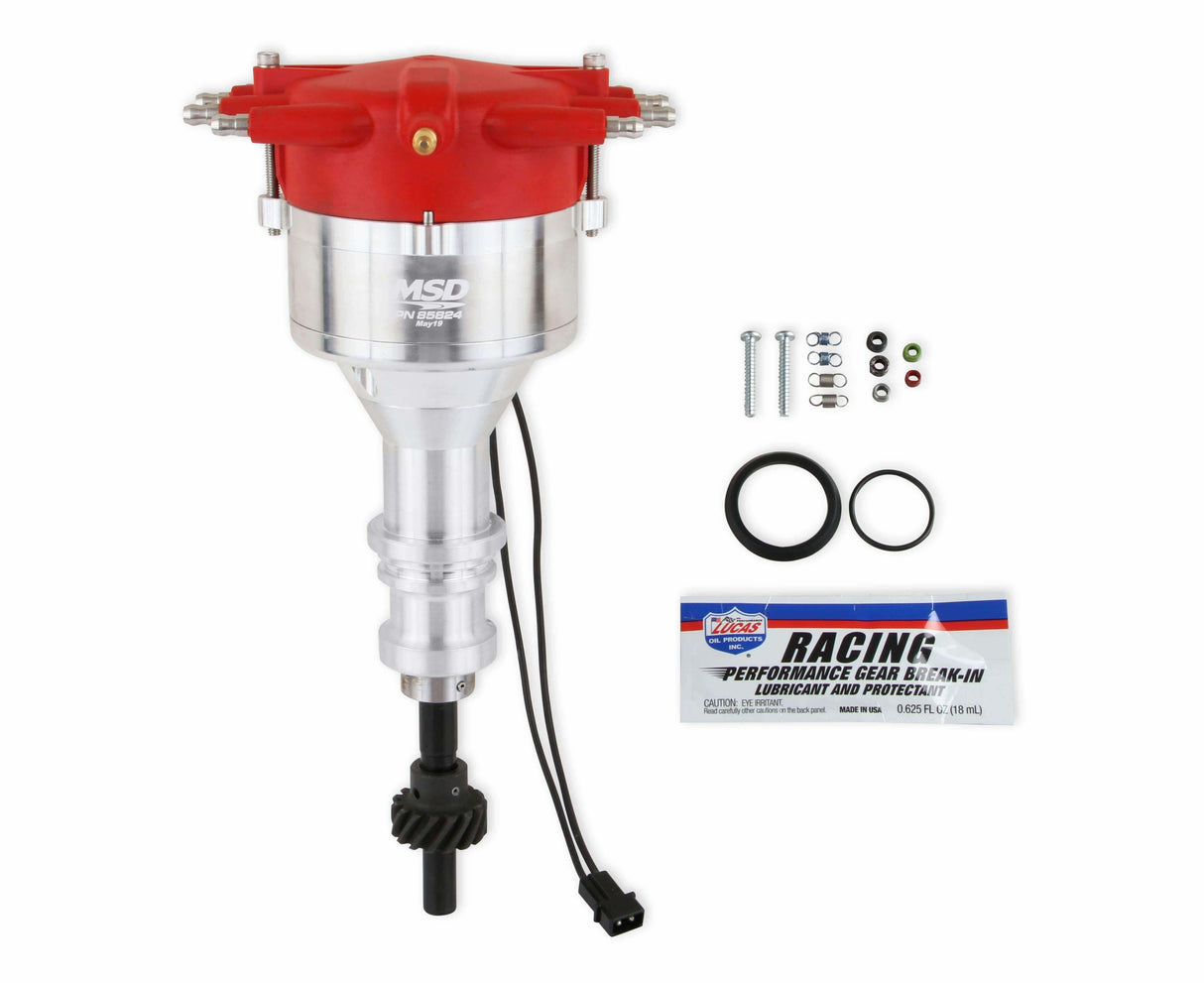 MSD ignition distributor for 1963-1974 Ford Mustang red steel small block 85824