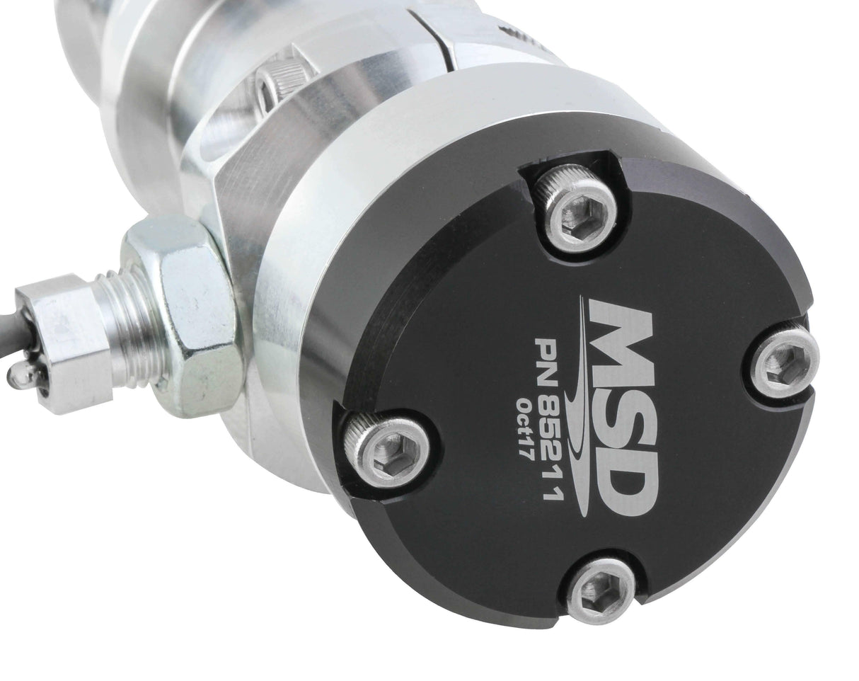 MSD ignition distributor black silver big block 85211