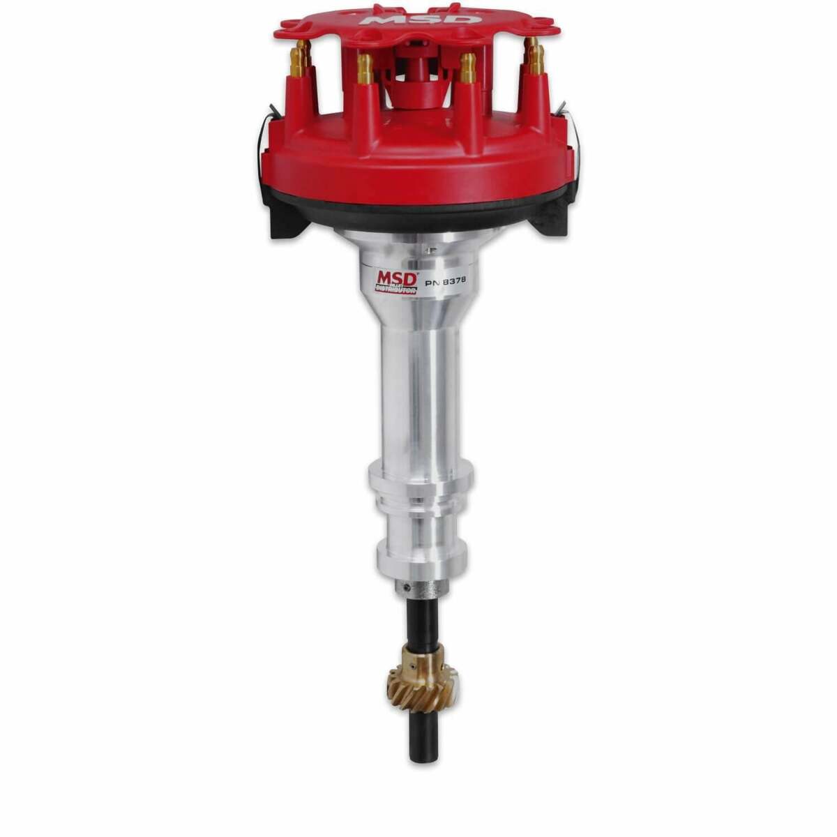 MSD ignition distributor red blue polished clear 8378