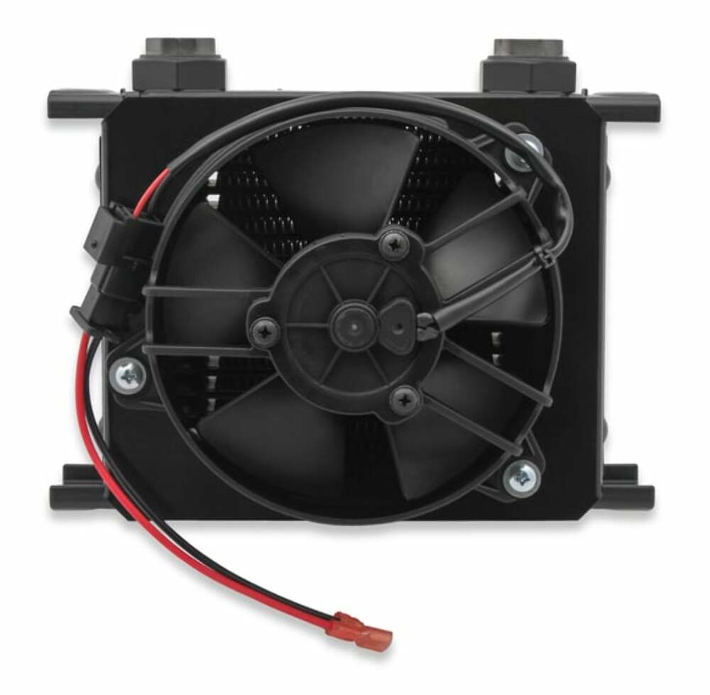 Earls UltraPro Oil Cooler w/Fan 19 Rows Cooler 10 O-Ring BossFemalePort FP219ERL