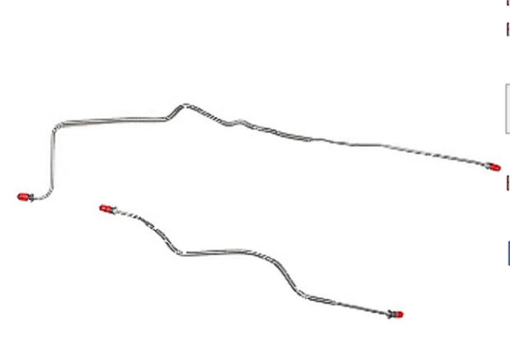 Brake Line Kit for 1989-1991 89-91 Chevy Camaro Rear Axle disc brakes steel