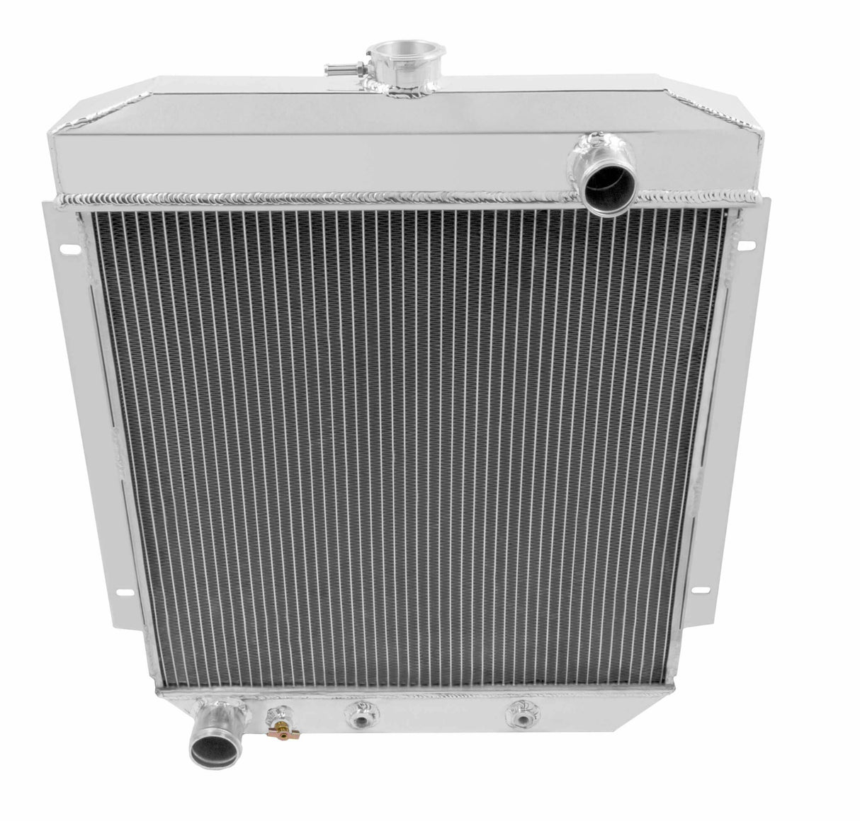 Aluminum Radiator - 3 Row - FB217 for 1955-1956 Ford polished