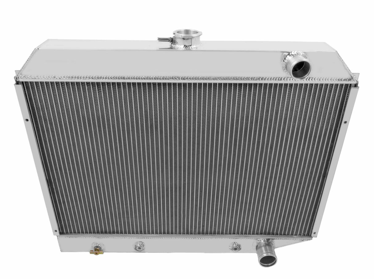 Aluminum Radiator- 3 Row - FB700 for Ford polished
