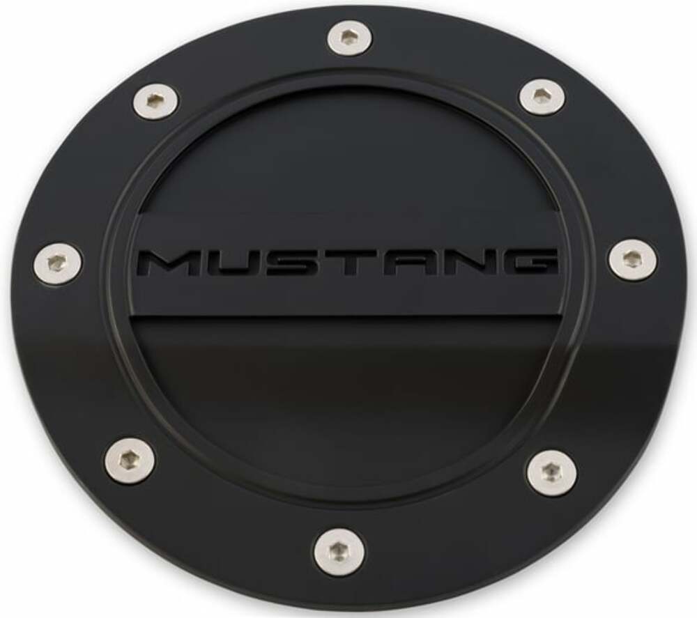 Fuel Door Comp Series Black Logo fits Ford Mustang 15-19 Drake -FR3Z-6640526-MA muscle car