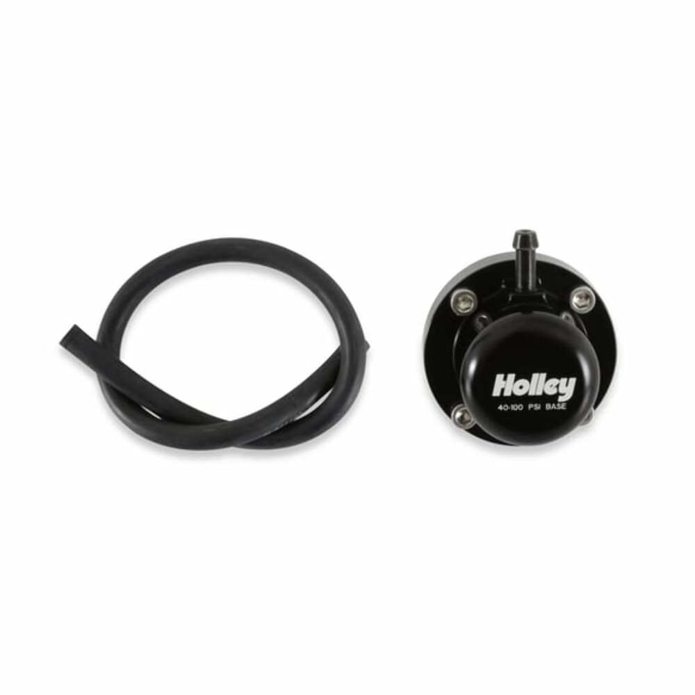 Holley FUEL PULSE DAMPER, 6AN, EXTENDED RANGE 40-100 PSI 12-1004 black stainless steel aluminum