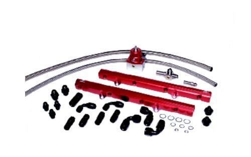 Fuel Injection Fuel Rail EFI Fuel Rail Universal Fit Aeromotive 14104-BGPL