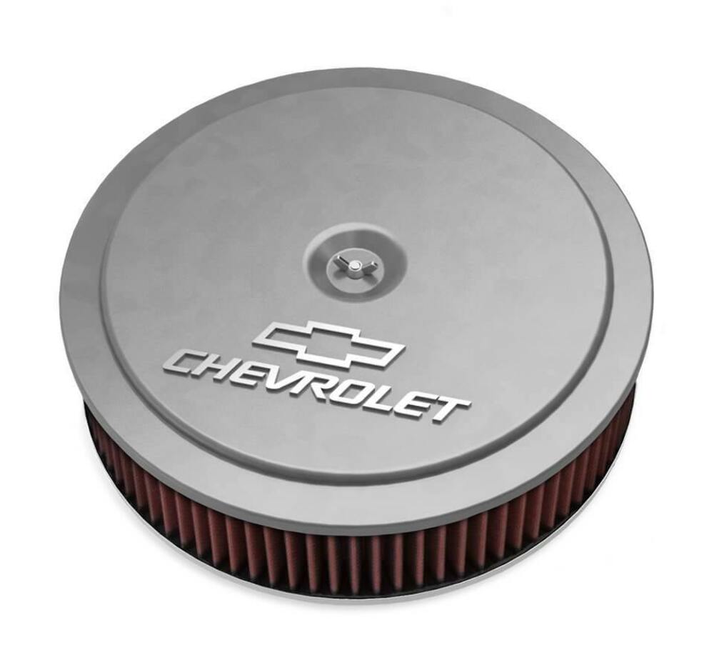 Holley GM Muscle Series Air Cleaner - Natural Machined - 120-218 for Chevy black polished aluminum