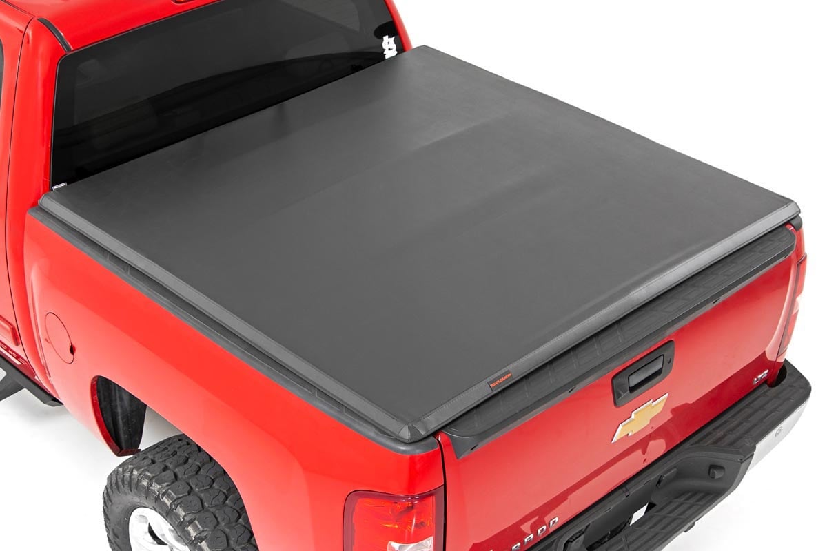 Soft Tri-Fold Bed Cover for Chevy by Rough Country
