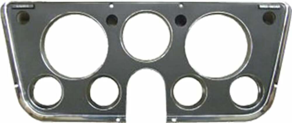 69-72 Trucks, Blazer/Jimmy Dash Bezel-Fits 7-Gauges-Black/Chrome H6048-69