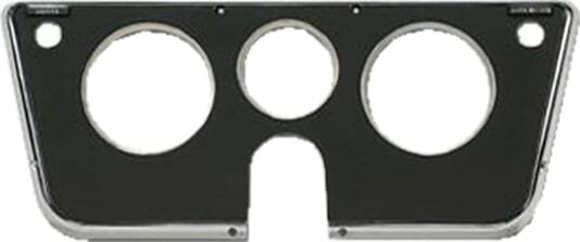 69-72 Trucks, Blazer/Jimmy Dash Bezel-Without Gauges-Black/Chrome H6068-69