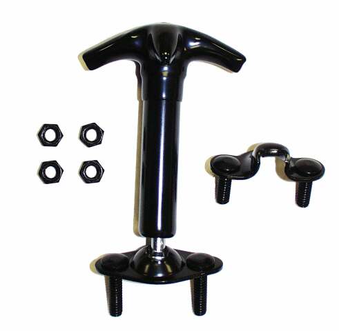 Vintage - Metal Black Hood Catch Kit - HC4